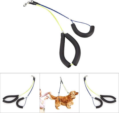 Oumefar Adjustable Pet Grooming Leash No-Sit Haunch Holder Restraint Wash Choker Dogs Cats Grooming Table Arm(Yellow+Green)