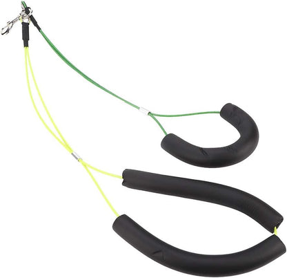 Oumefar Adjustable Pet Grooming Leash No-Sit Haunch Holder Restraint Wash Choker Dogs Cats Grooming Table Arm(Yellow+Green)