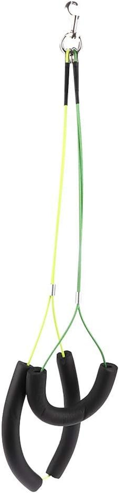 Oumefar Adjustable Pet Grooming Leash No-Sit Haunch Holder Restraint Wash Choker Dogs Cats Grooming Table Arm(Yellow+Green)