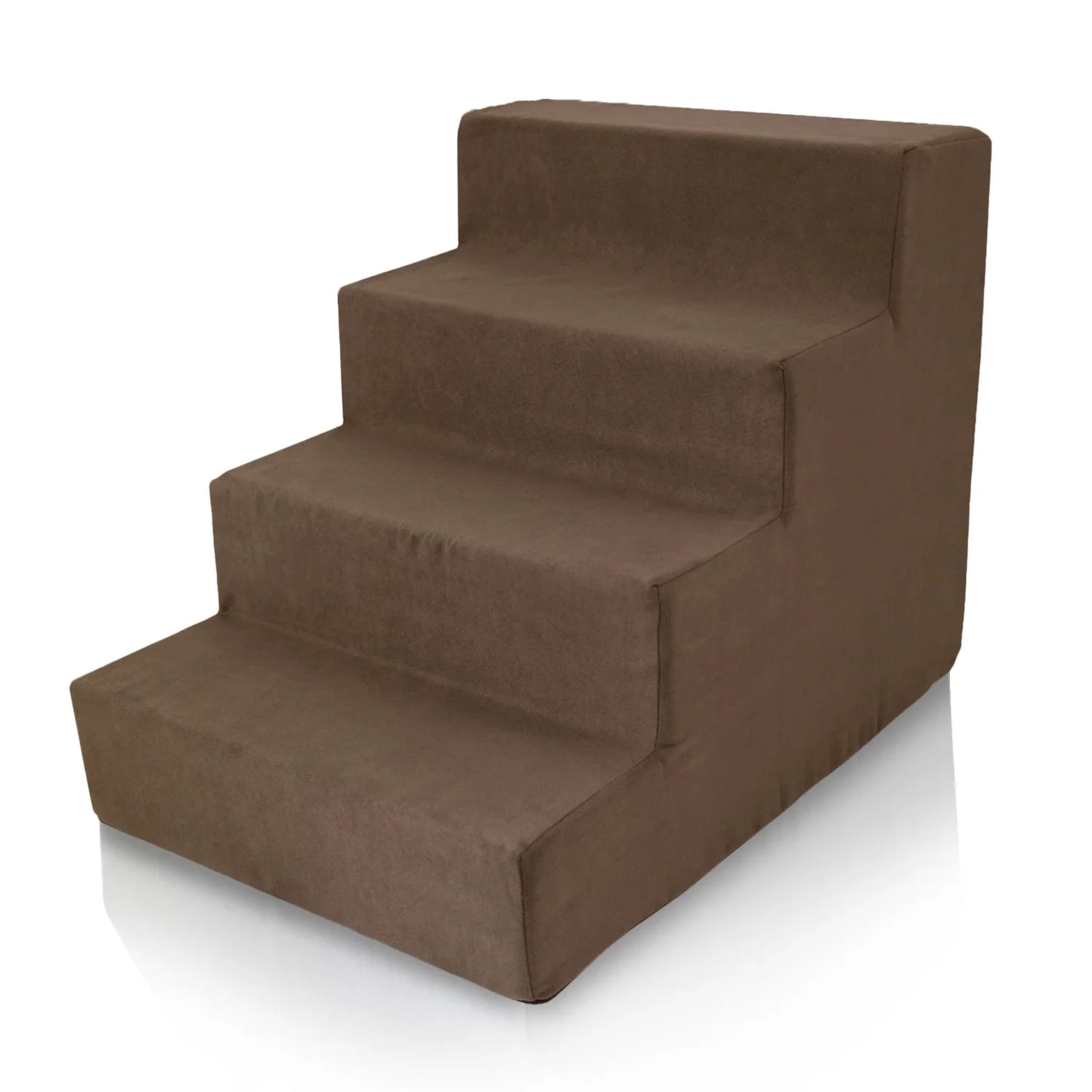 Deluxe High-Density Foam 4-Step Pet Stairs for Dogs and Cats - Durable, Lightweight, and Portable Staircase for Easy Mobility Assistance